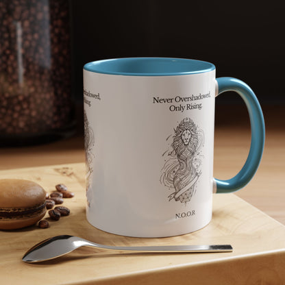 Personalized Girl Lion Accent Coffee Mug