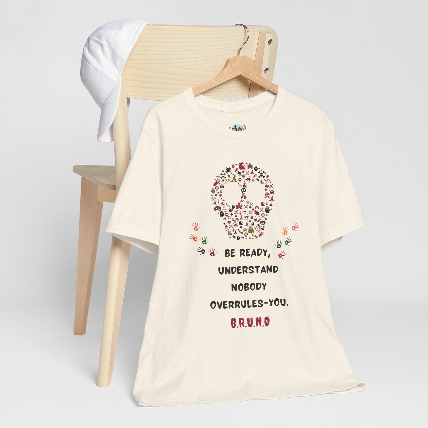 Personalized Peace Floral  and Skull Tee