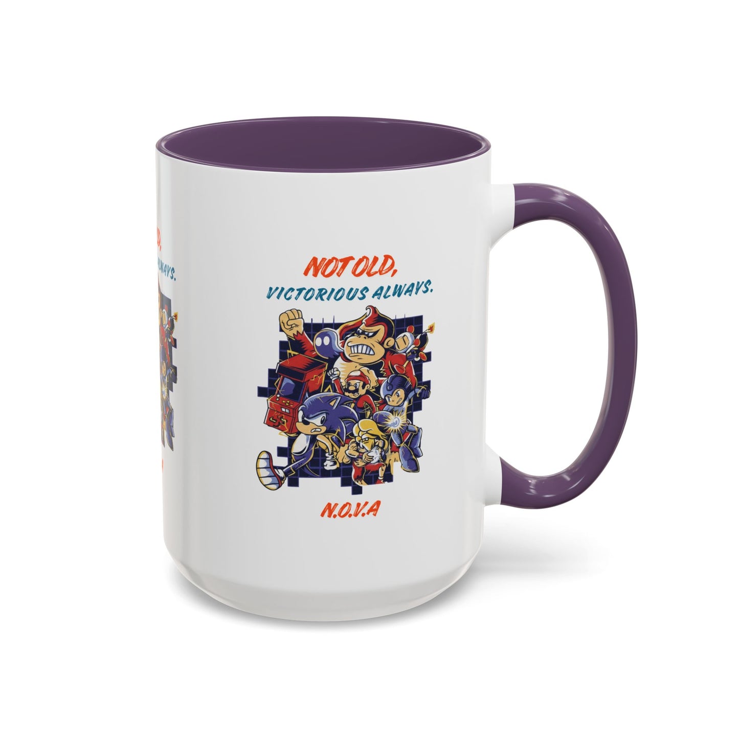 Personalized Victory Cartoon Accent Coffee Mug