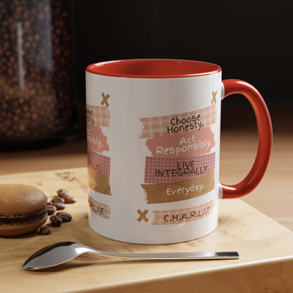 Personalized Message Pieces Accent Coffee Mug
