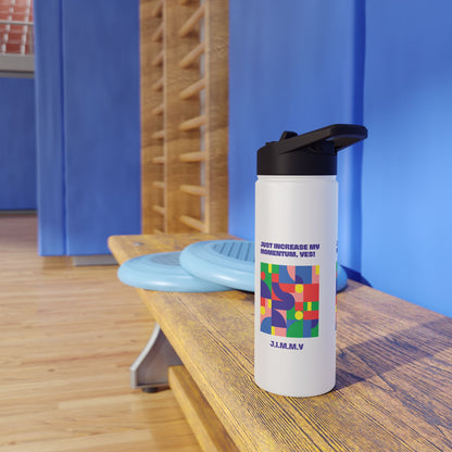 Personalized Initial Quote Colorful Momentum Stainless Steel Water Bottle