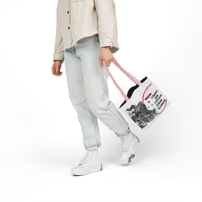 Personalized Initial Quote Inspirational Girl Canvas Tote Custom Name