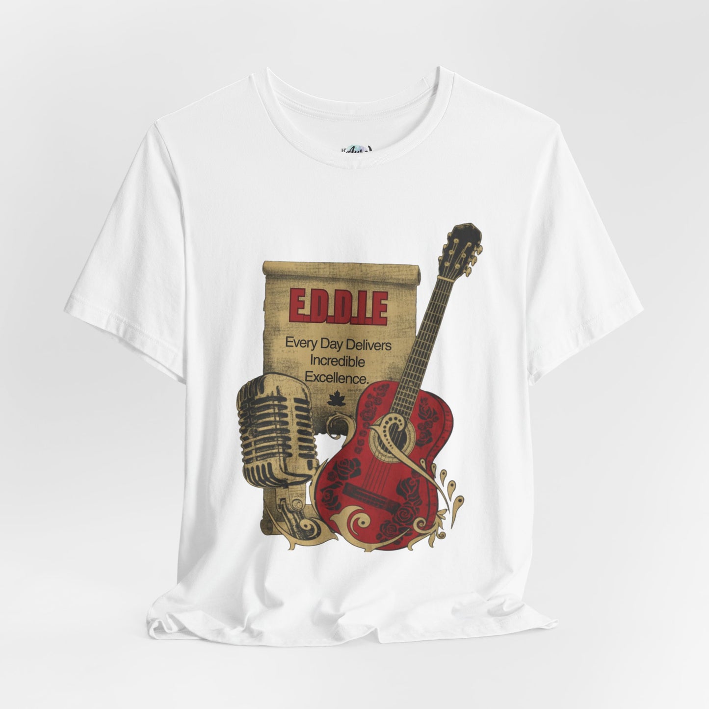 Personalized Music Vintage Microphone & Guitar Tee