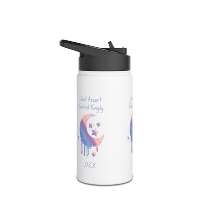 Personalized Initial Quote Moon Dripping Stainless Steel Water Bottle
