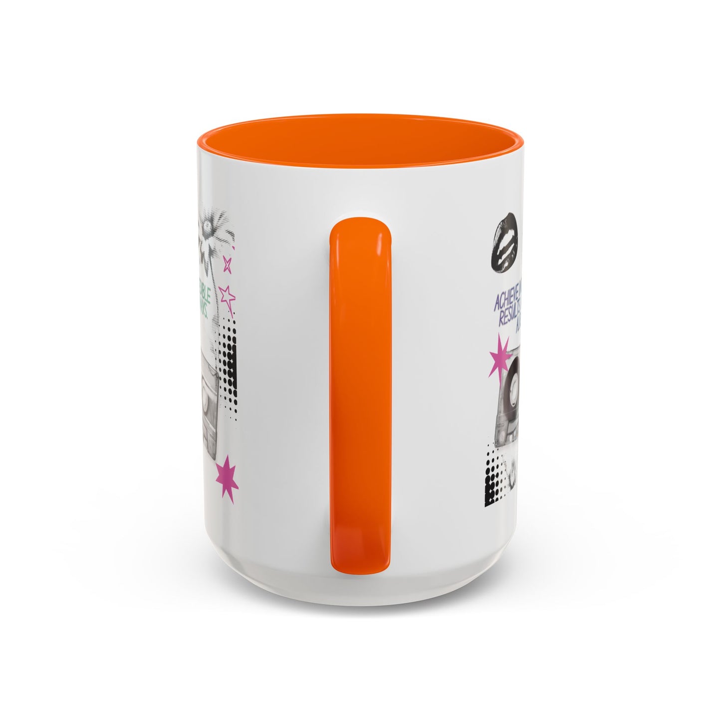 Personalized Cassette Vibes Accent Coffee Mug