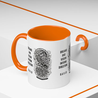 Personalized Owl Vision Accent Coffee Mug