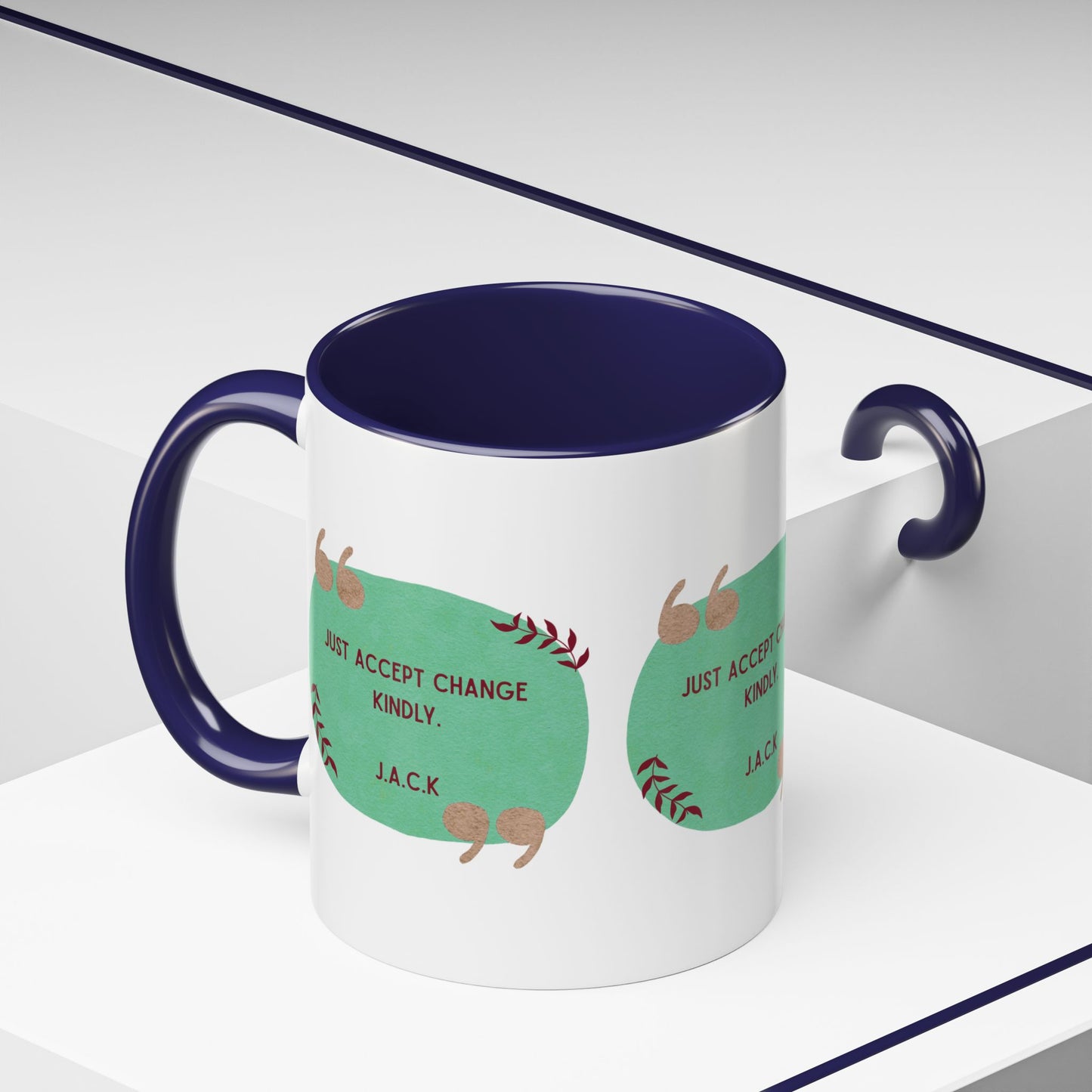 Personalized Note Box Accent Coffee Mug