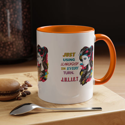 Personalized Vintage Girl Accent Coffee Mug