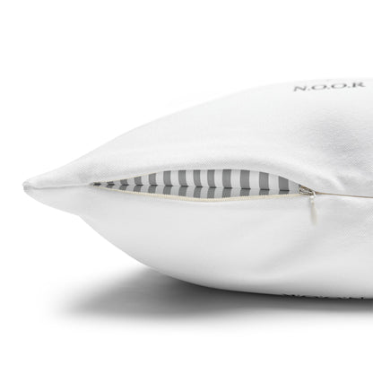 Personalized Initial Quote Girl Lion — Custom Sayings on Square Poly Canvas Pillowcase