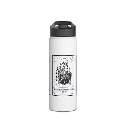 Personalized Initial Quote Skeleton Stainless Steel Water Bottle