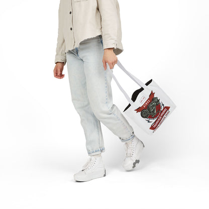 Personalized Initial Quote Motorcycle Canvas Tote Custom Name