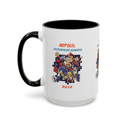 Personalized Victory Cartoon Accent Coffee Mug
