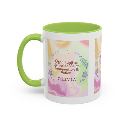 Personalized Ocean Theme Accent Coffee Mug