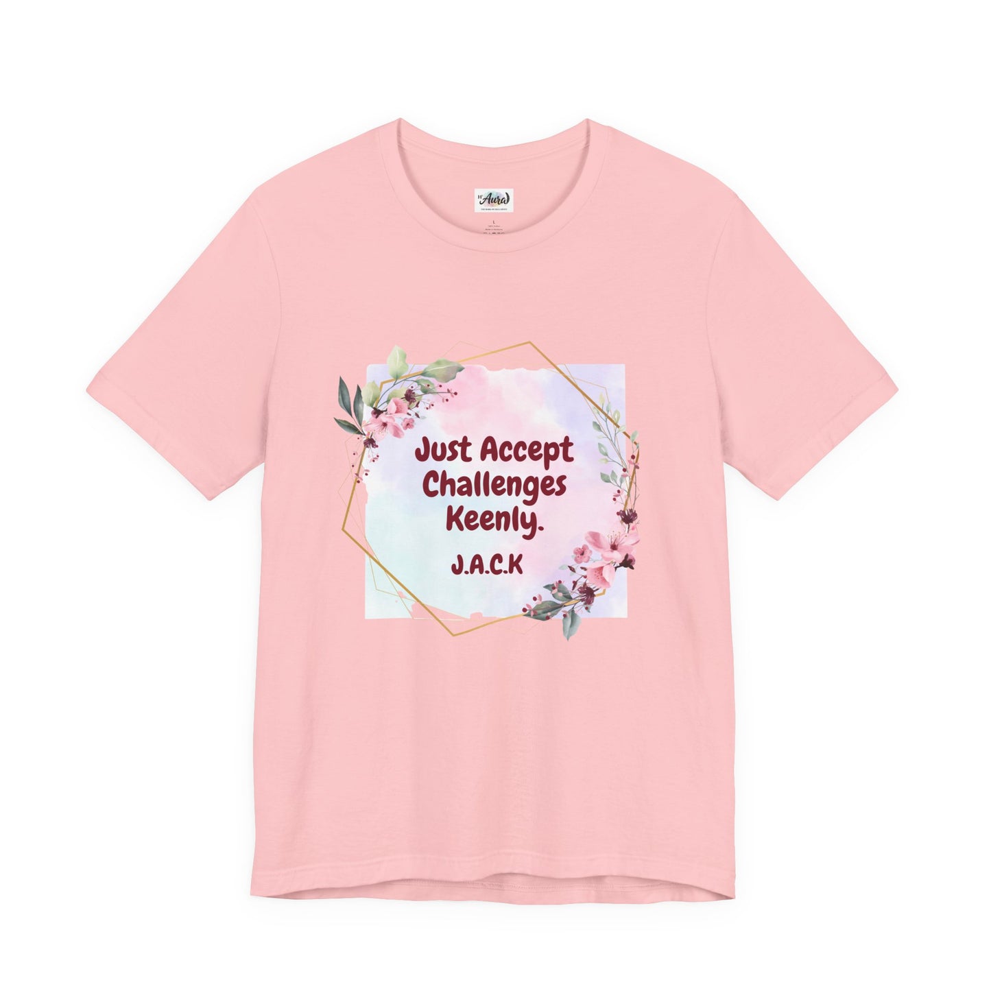 Personalized Floral Frame Graphic Shirt