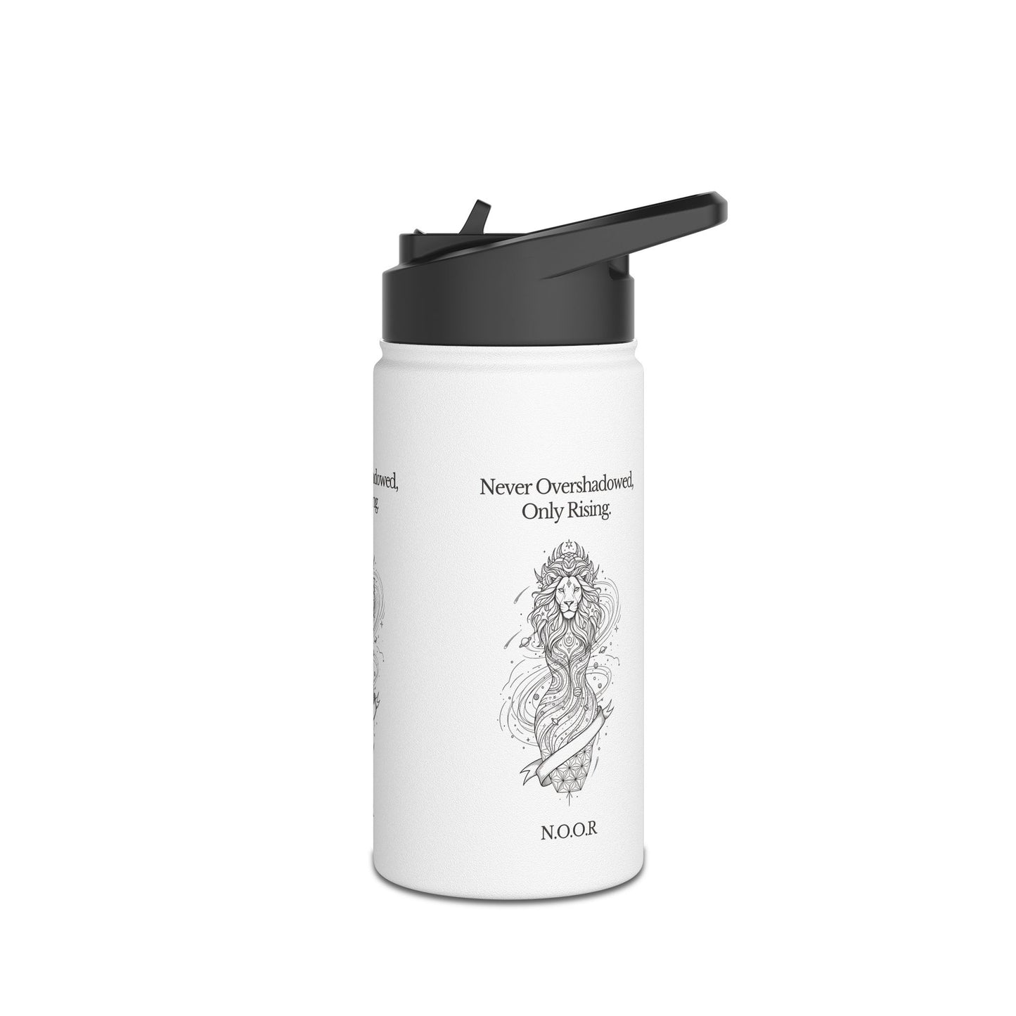 Personalized Initial Quote Girl Lion Stainless Steel Water Bottle