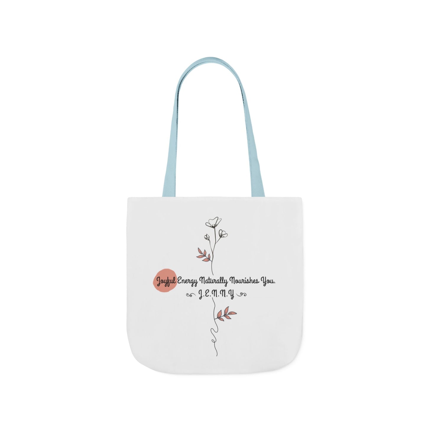 Personalized Initial Quote Floral Minimalist Canvas Tote Custom Name