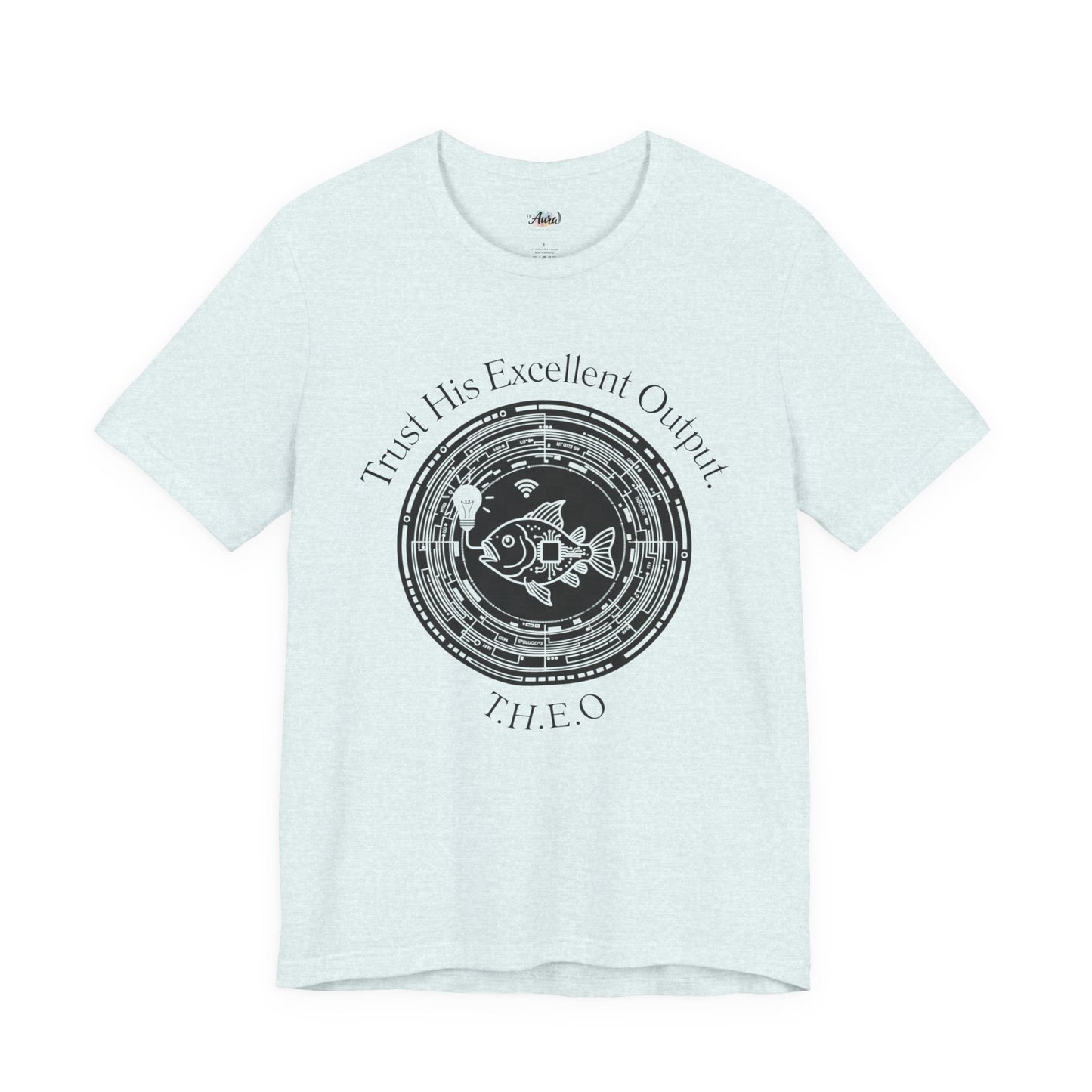 Personalized Spiritual Fish Circle Design Graphic Tee