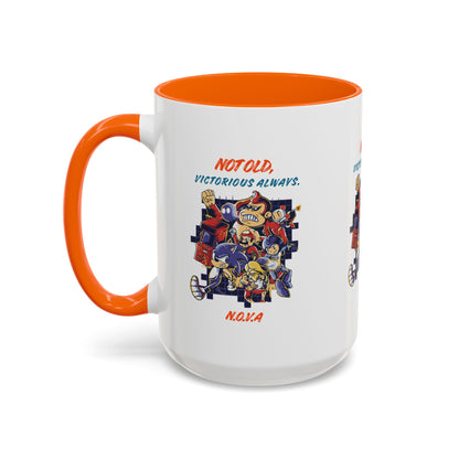 Personalized Victory Cartoon Accent Coffee Mug