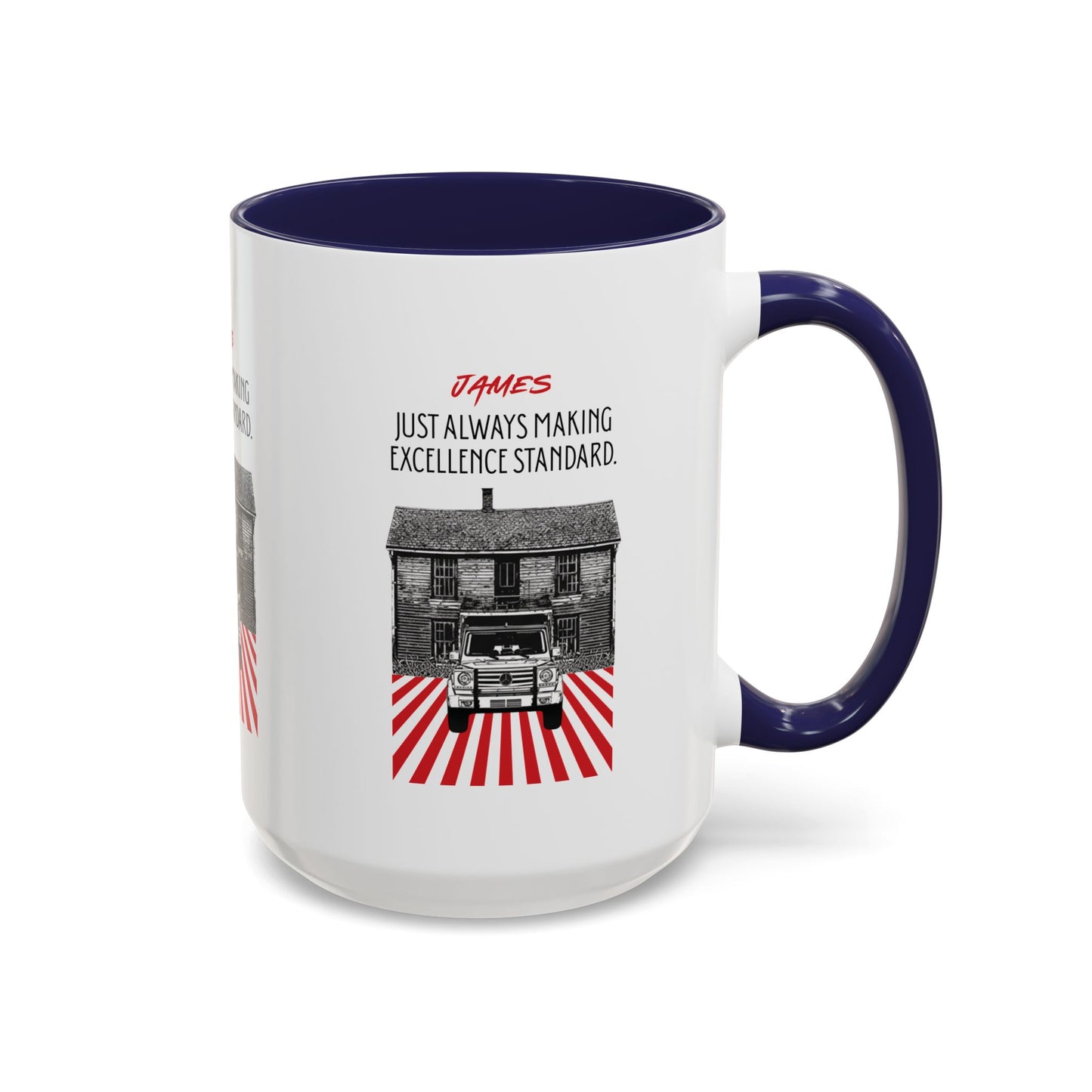 Personalized Vintage Car Accent Coffee Mug