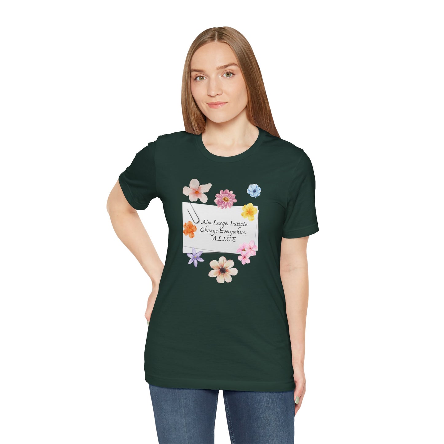 Personalized Floral Note Tee