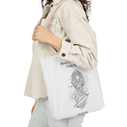 Personalized Initial Quote Girl Lion Canvas Tote Custom Name