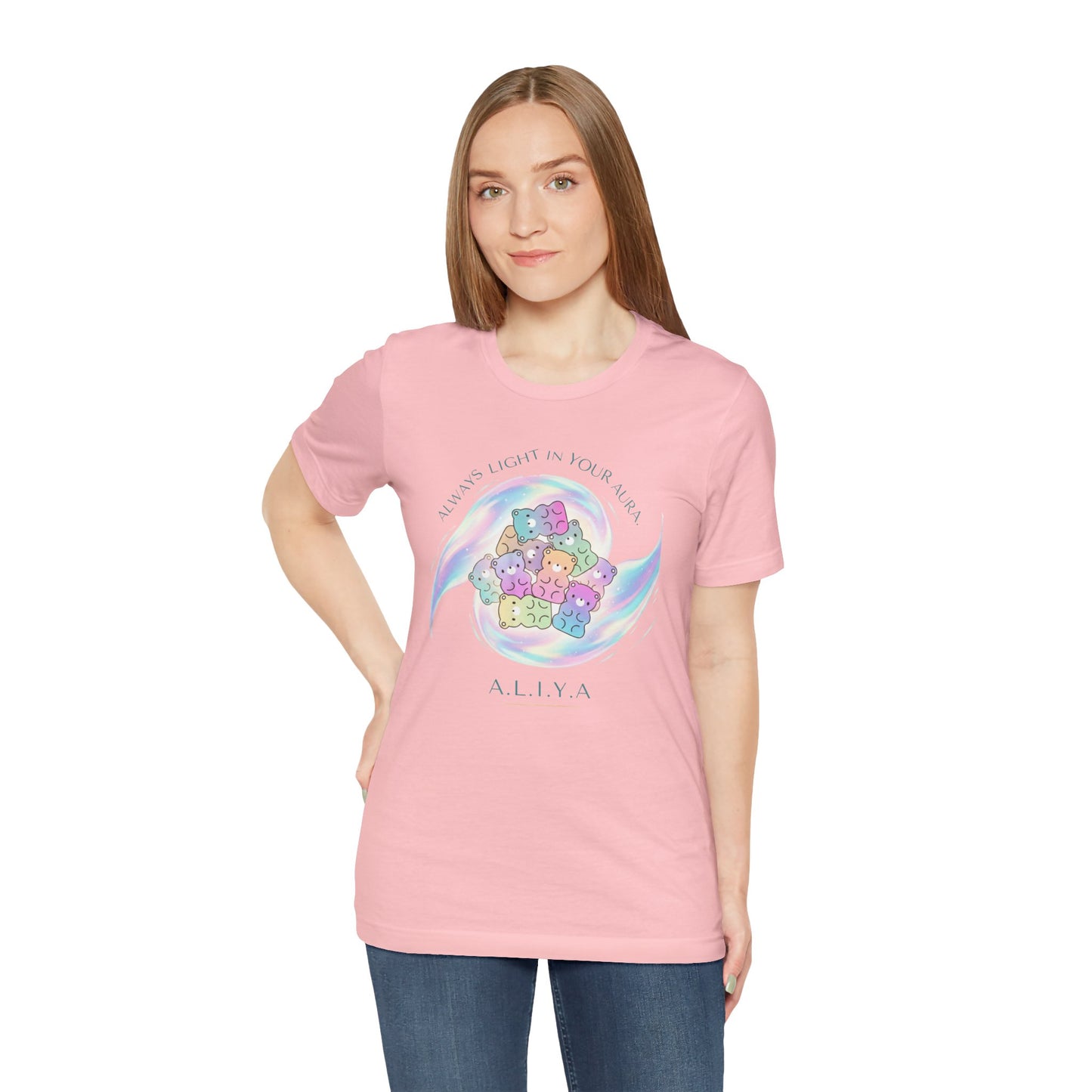 Personalized Pastel Teddy Heart Tee