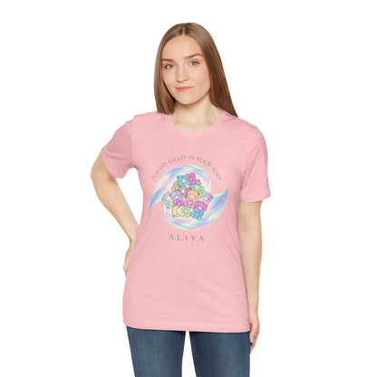 Personalized Pastel Teddy Heart Tee