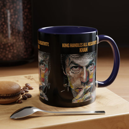 Personalized Initial Khan Accent Coffee Mug