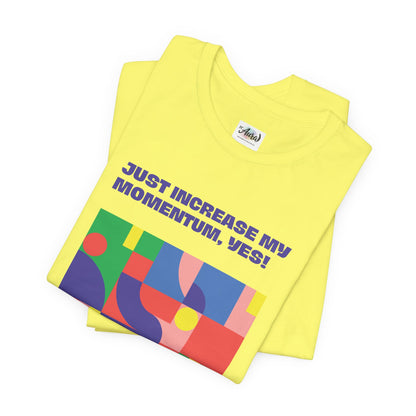 Personalized Momentum Graphic Colorful Geometric Design Tee