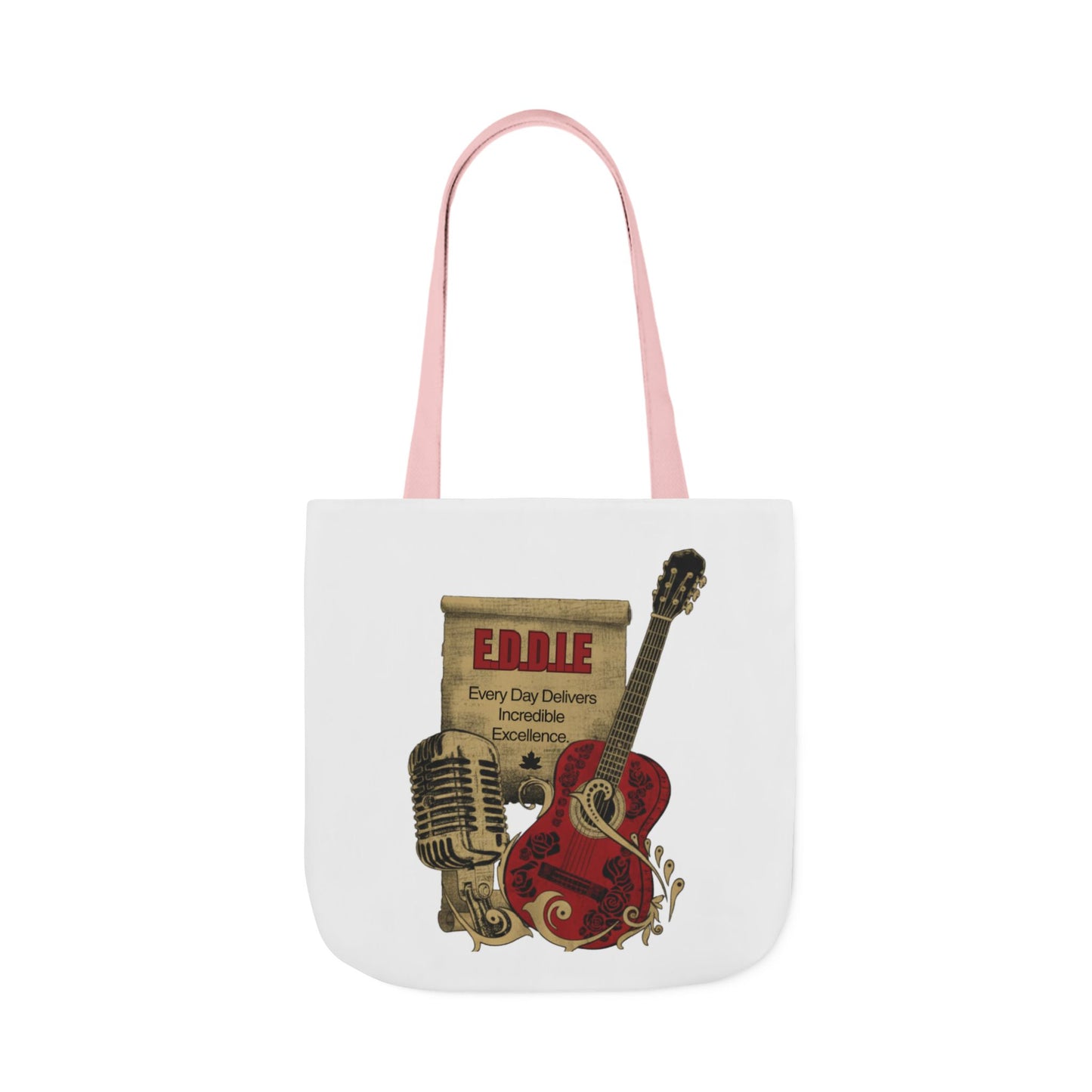 Personalized Initial Quote Guitar Canvas Tote Custom Name