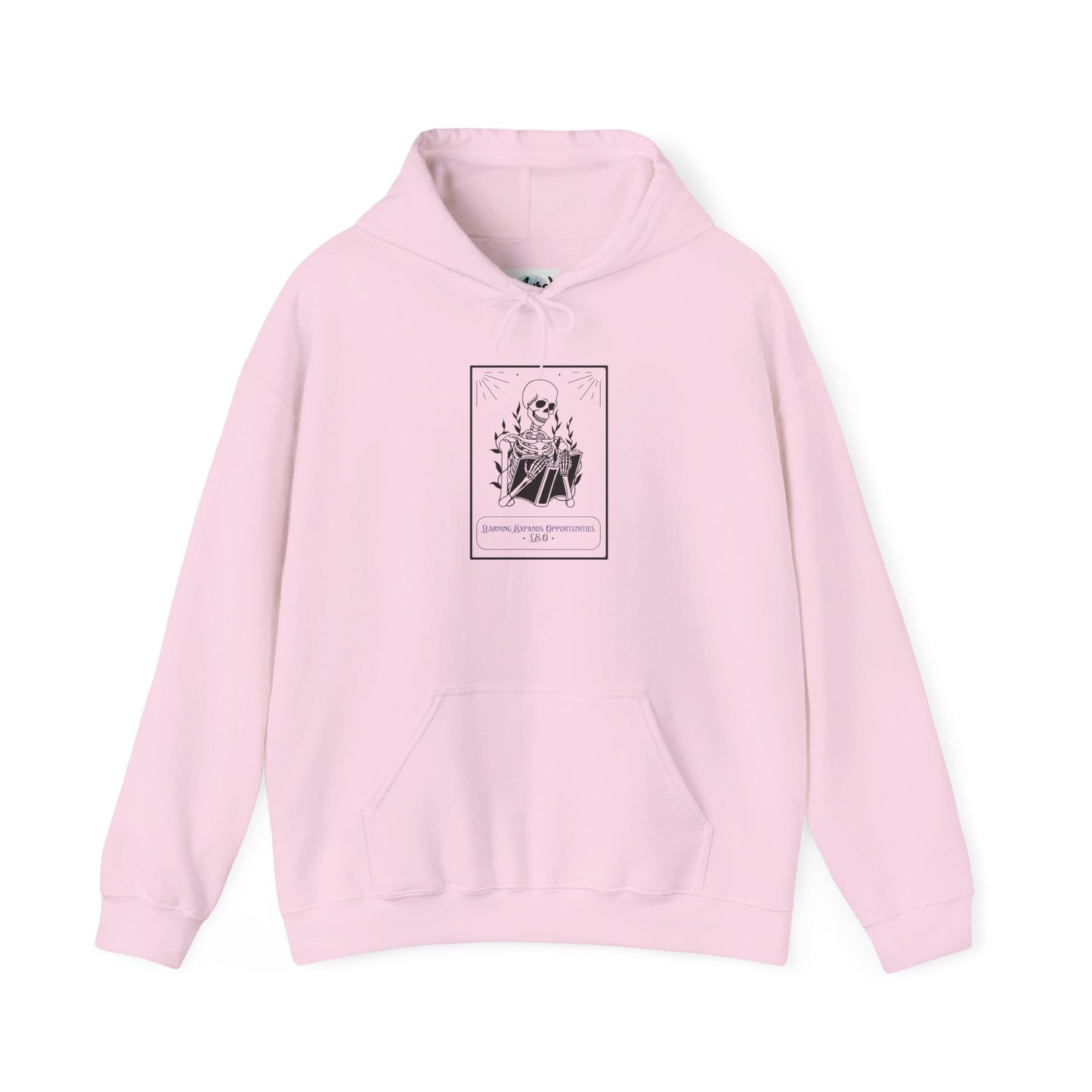 Personalized Skeleton Reading Hooded Sweatshirt