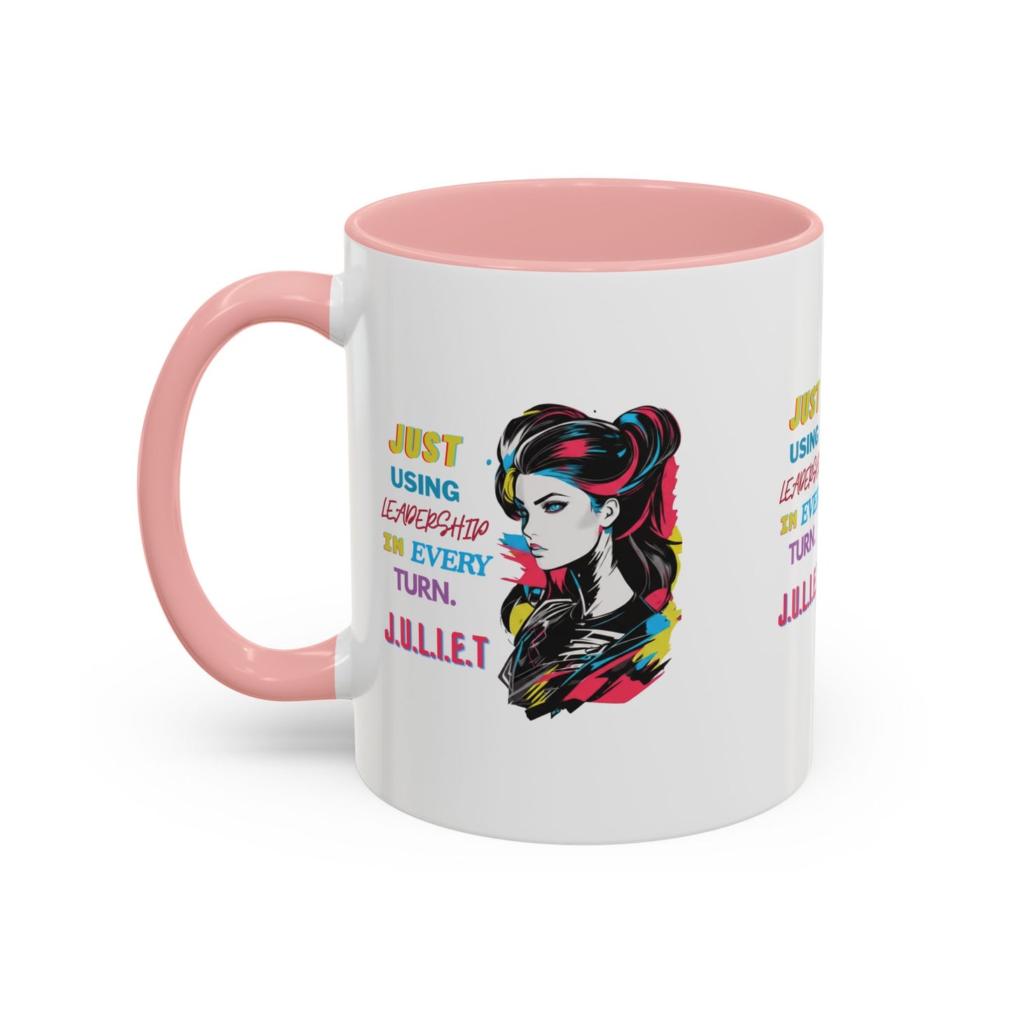 Personalized Vintage Girl Accent Coffee Mug