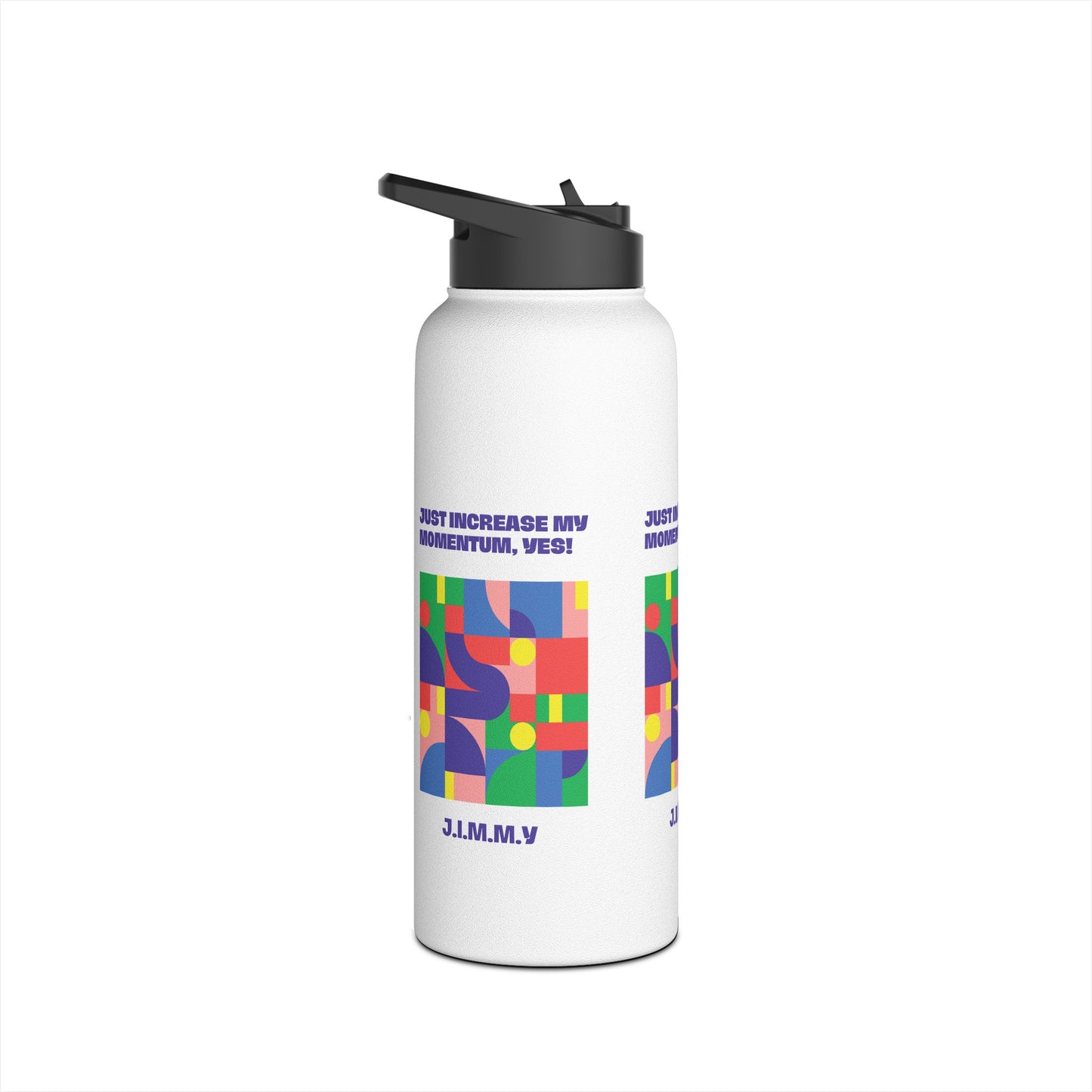 Personalized Initial Quote Colorful Momentum Stainless Steel Water Bottle