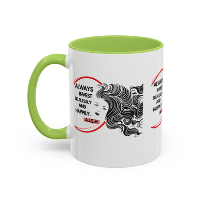 Personalized Inspirational Girl Accent Coffee Mug