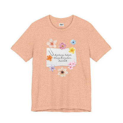 Personalized Floral Note Tee
