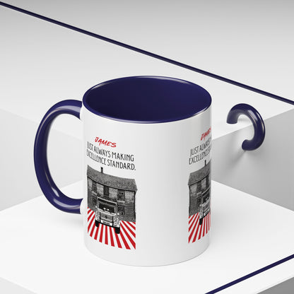 Personalized Vintage Car Accent Coffee Mug