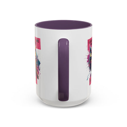 Personalized Initial Owl Accent Coffee Mug