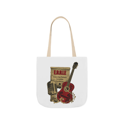 Personalized Initial Quote Guitar Canvas Tote Custom Name