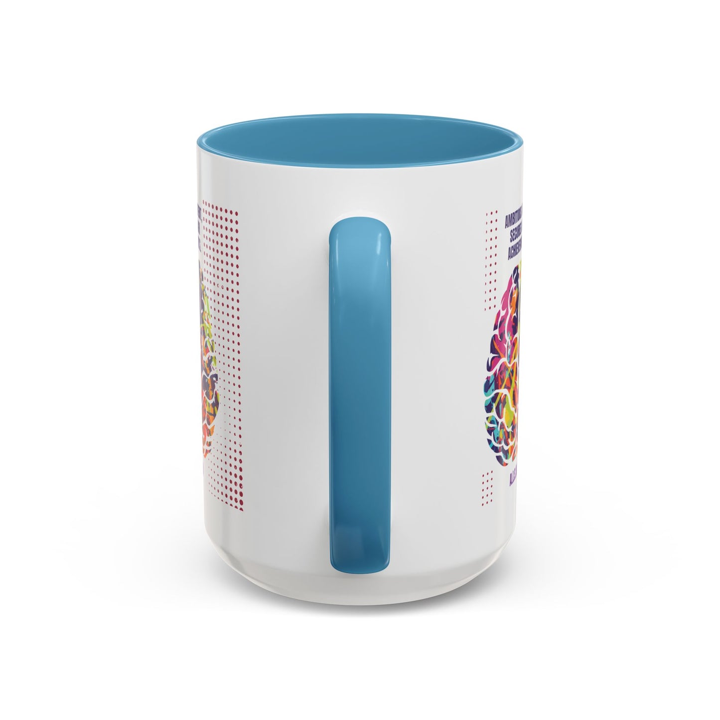 Personalized Initial Brain Accent Coffee Mug