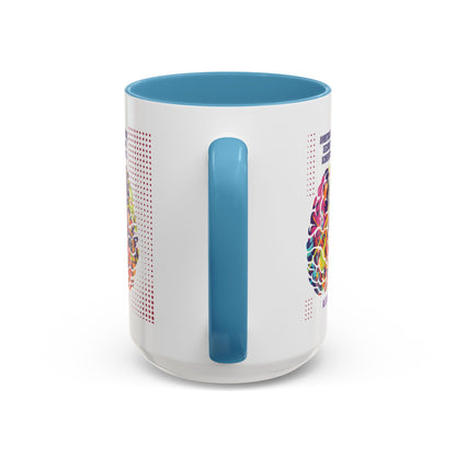 Personalized Initial Brain Accent Coffee Mug