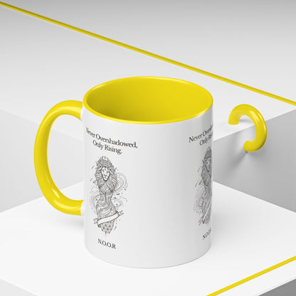 Personalized Girl Lion Accent Coffee Mug