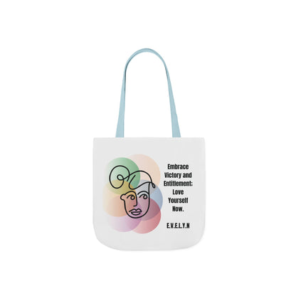 Personalized Initial Quote Sketch Girl Canvas Tote Custom Name