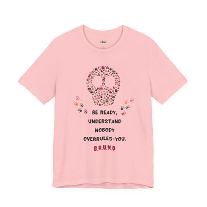 Personalized Peace Floral  and Skull Tee