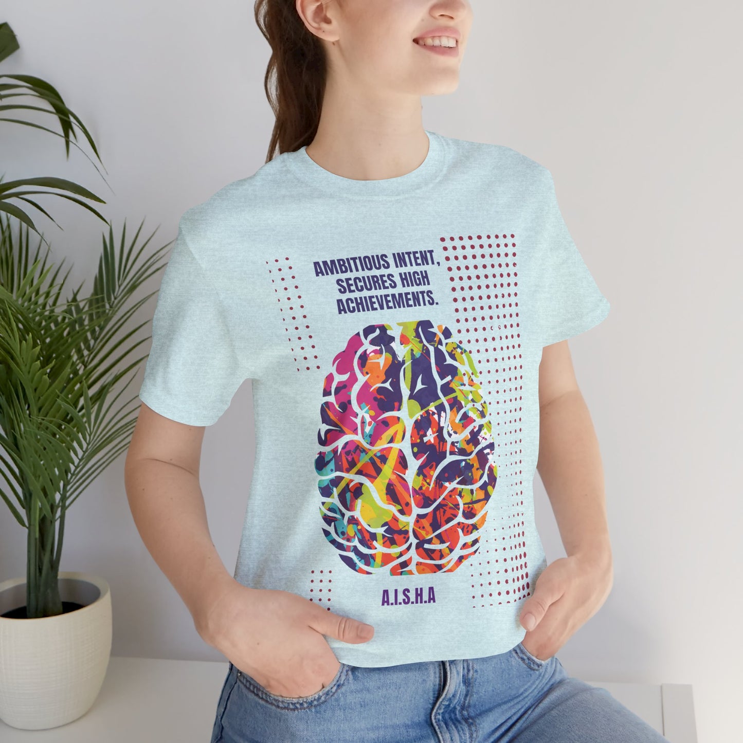 Personalized Motivational Brain Graphic Tee