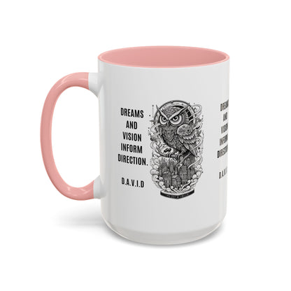 Personalized Owl Vision Accent Coffee Mug