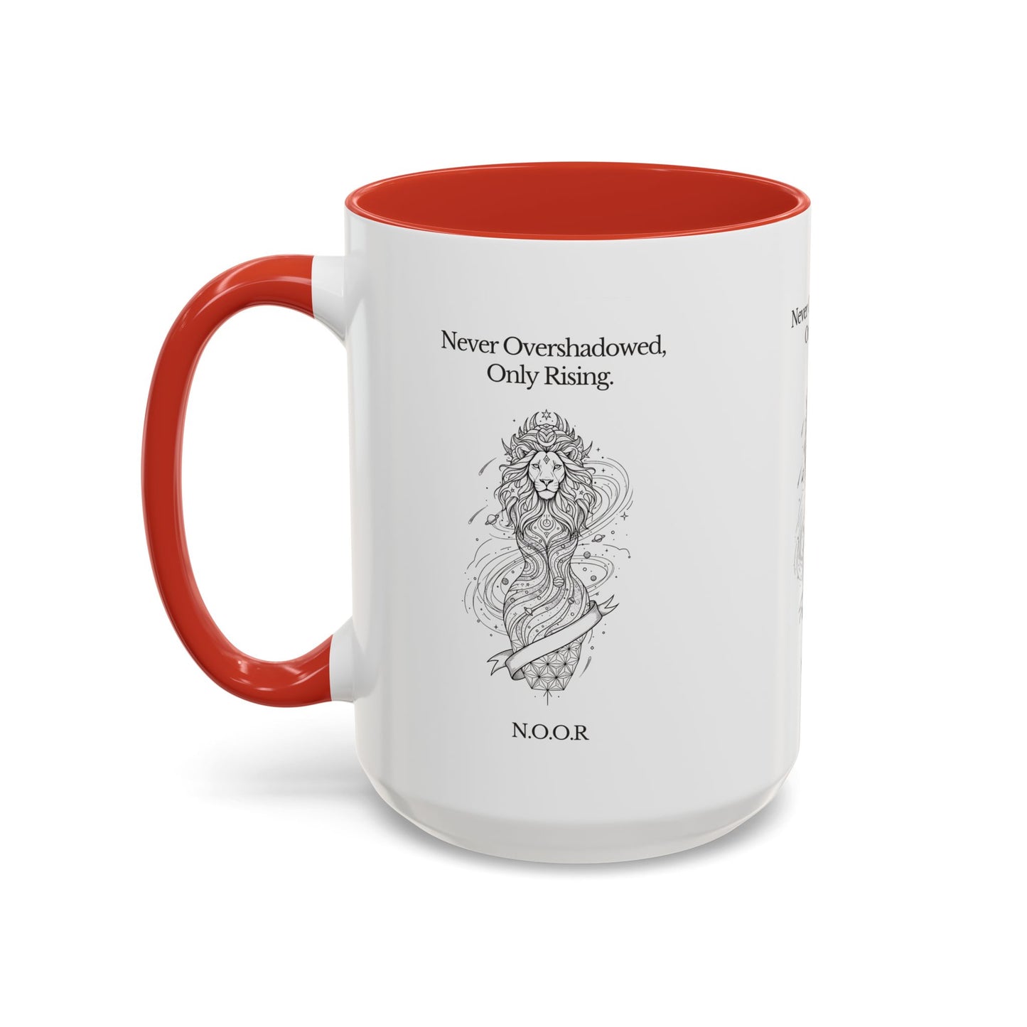 Personalized Girl Lion Accent Coffee Mug