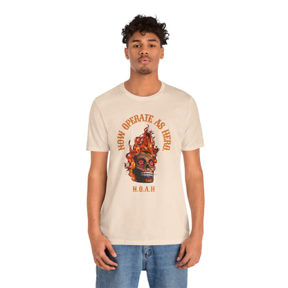 Personalized Fiery Skull Graphic Tee