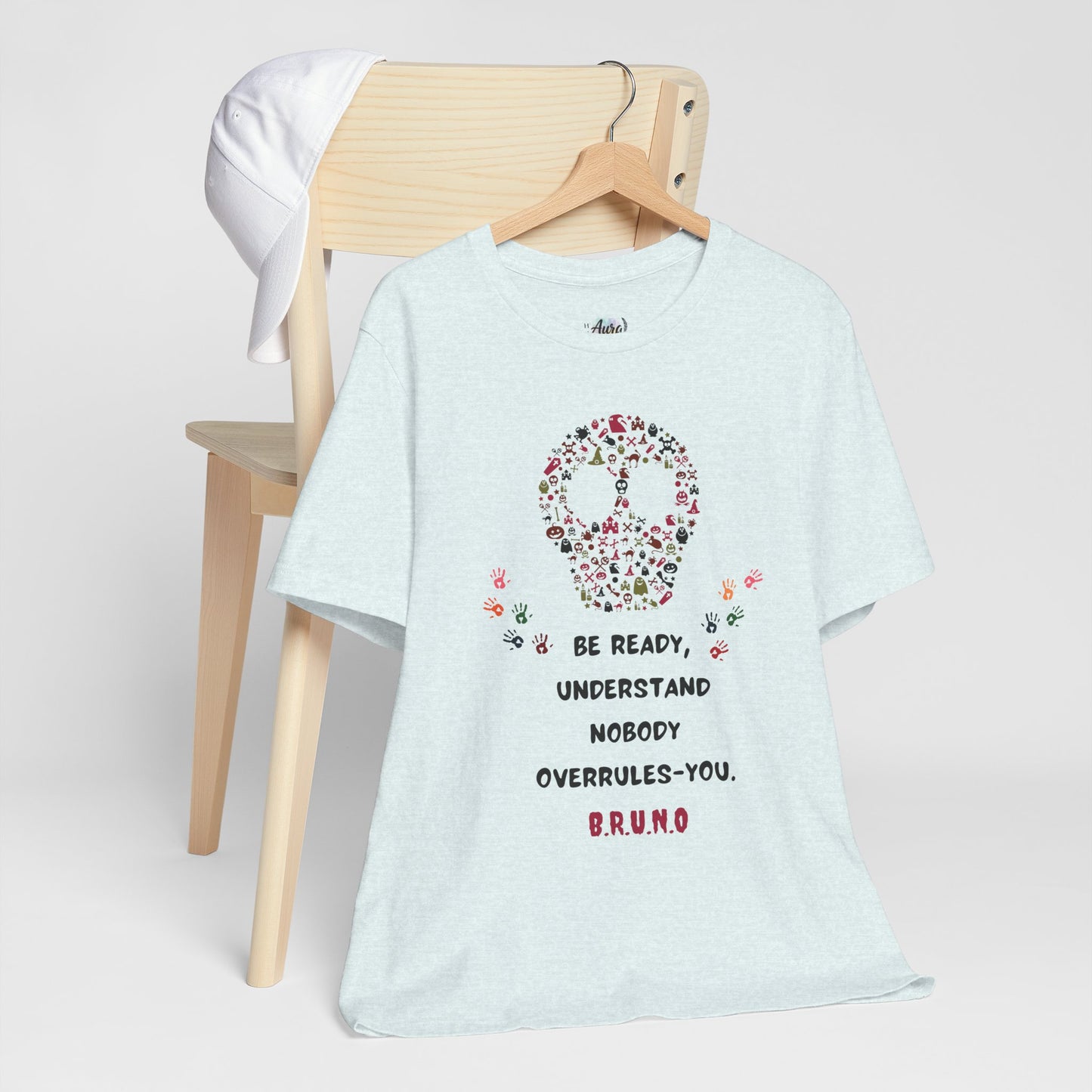 Personalized Peace Floral  and Skull Tee