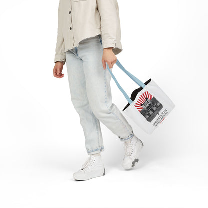 Personalized Initial Quote Vintage Car Canvas Tote Custom Name