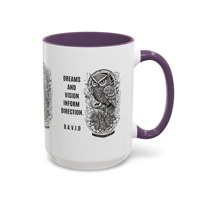 Personalized Owl Vision Accent Coffee Mug